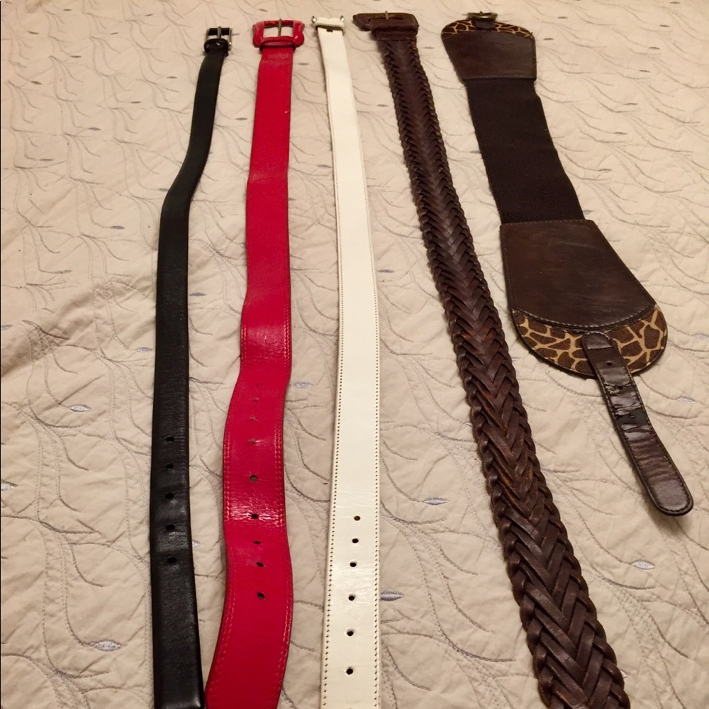 Bundle of Vintage 90’s Women’s Leather Belts